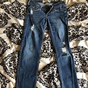 3/$22 Hollister Boot Cut Ripped Jeans